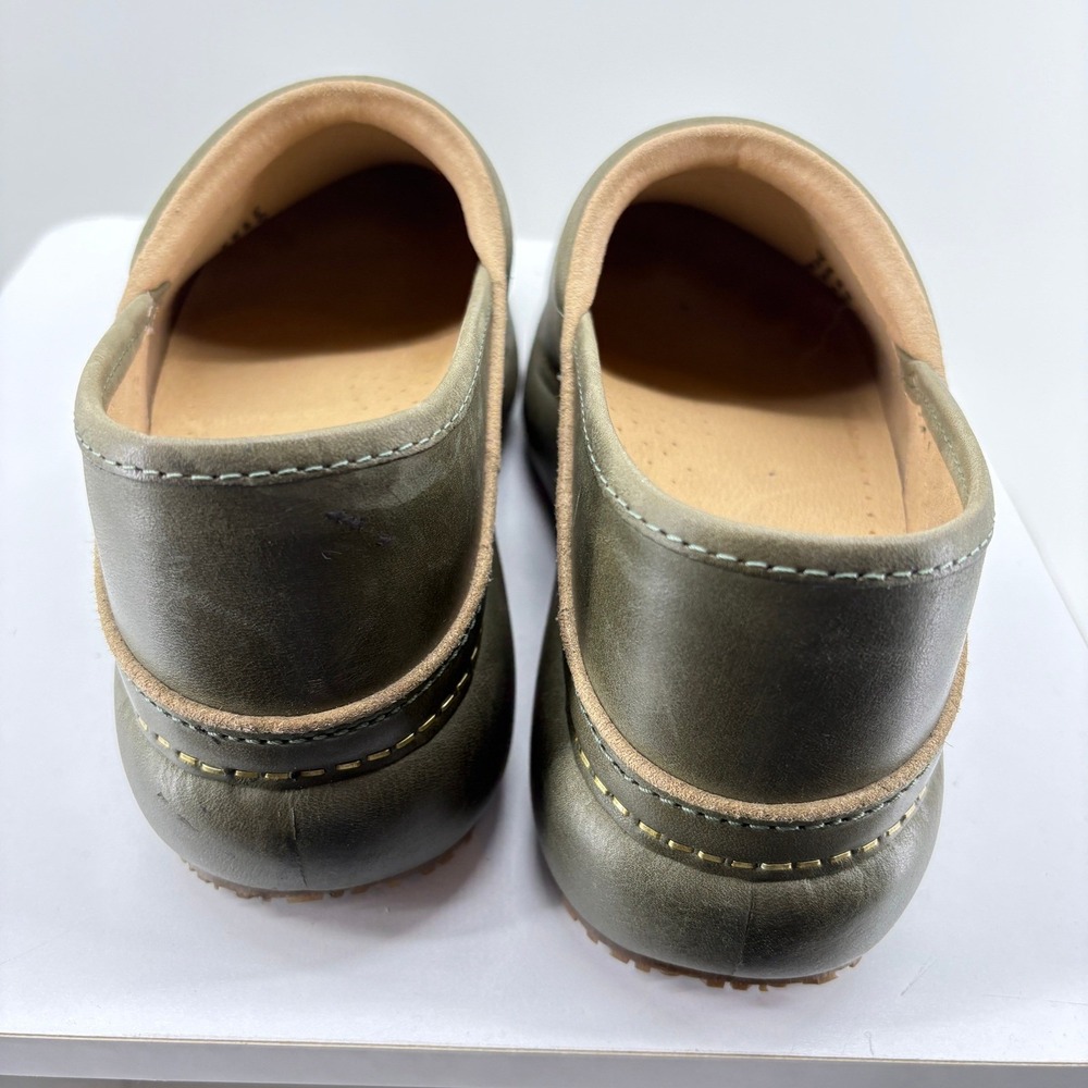Dansko Professional Clogs Olive Green Leather Slip Resistant Shoes Womens 40 - Picture 5 of 7